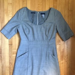 J.Crew Super 120s Scoop Neck Wool Work Dress - 4